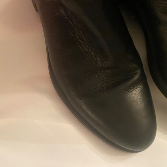 Browns couture black leather and leopard tall riding boot size 6 - Picture 6 of 8